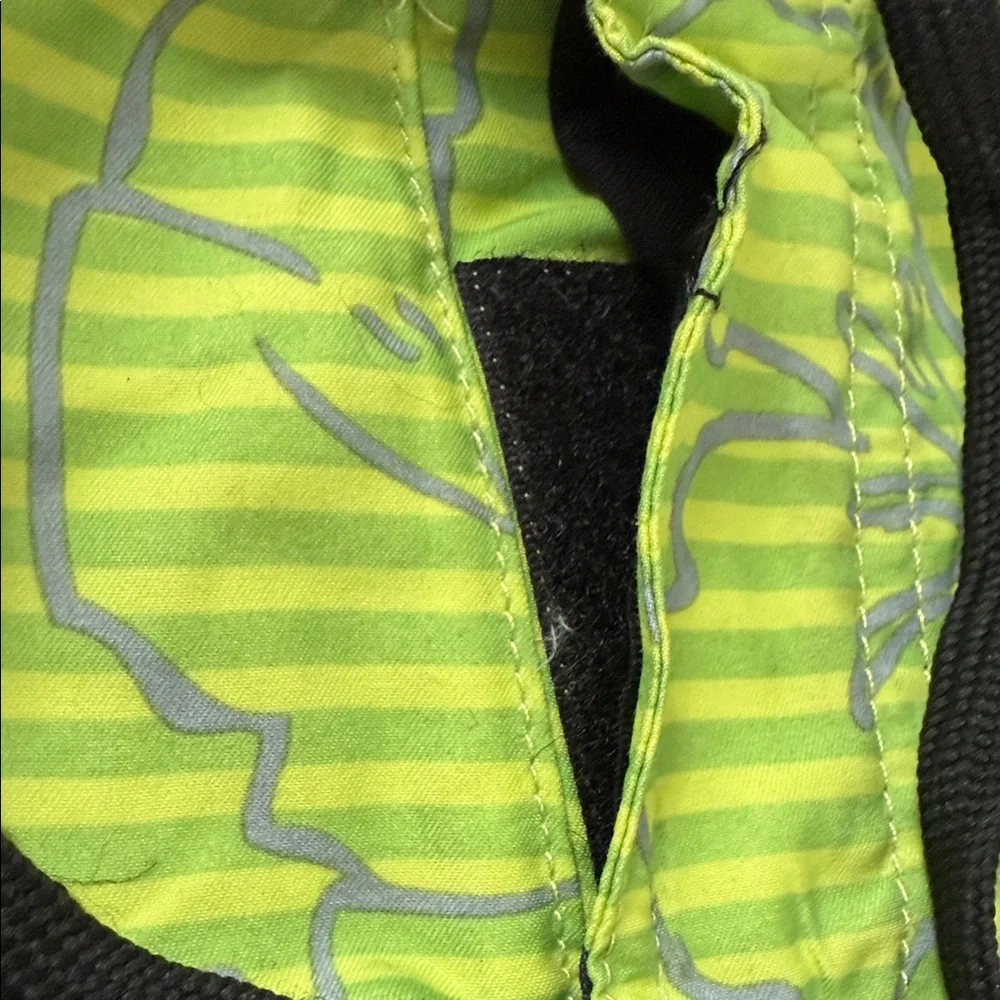 Lime Green Floral Men's Board Shorts - Picture 4 of 7